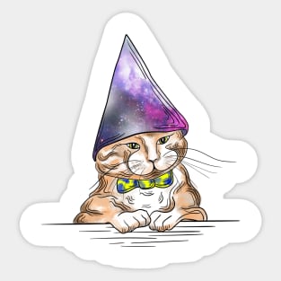 Wizard Cat Sticker